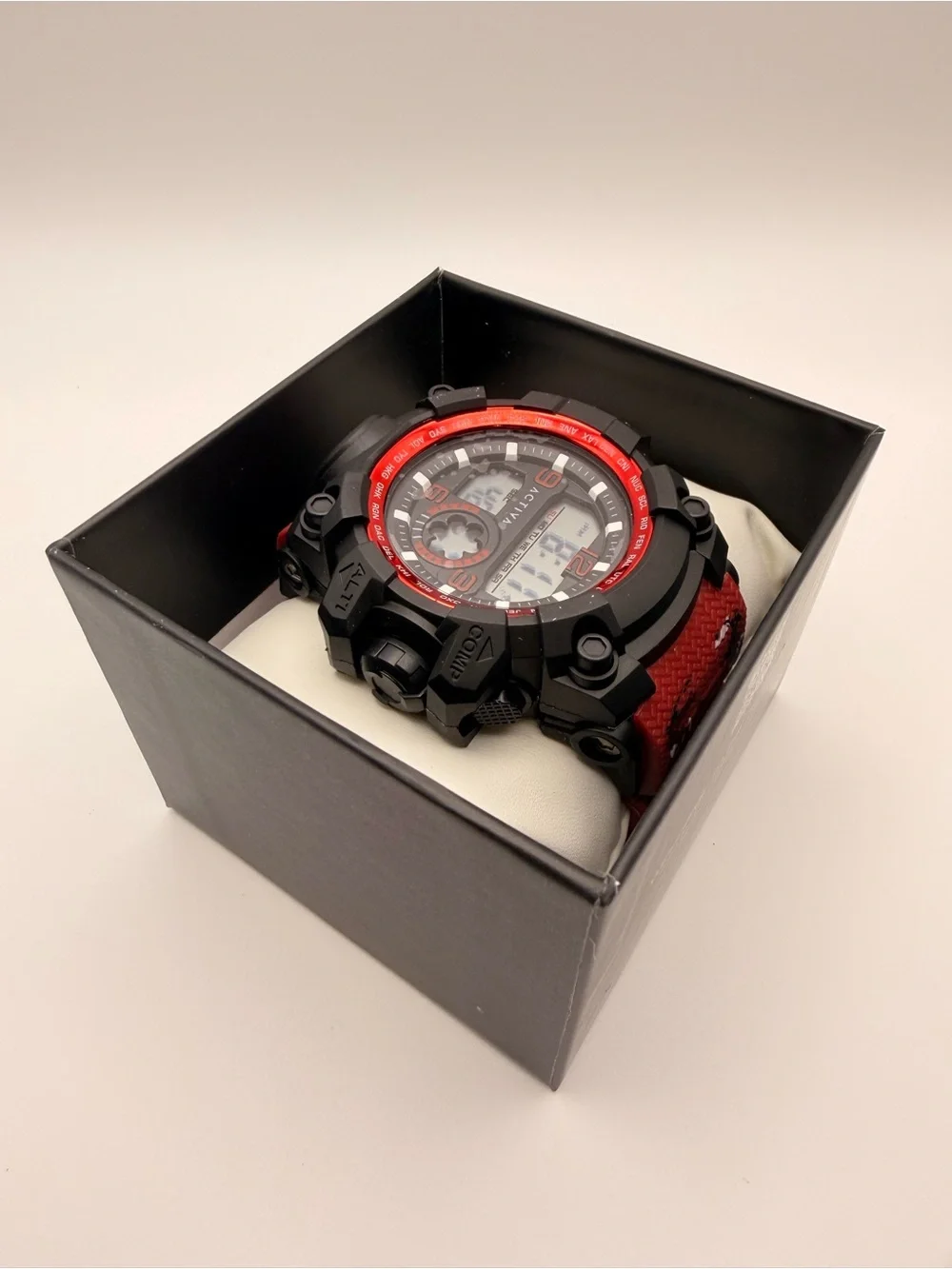Invicta Red & Black Rugged Digital Sport Watch